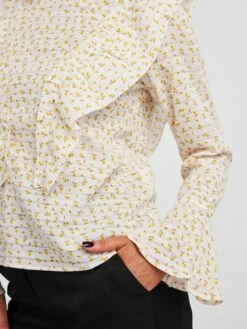 Y.A.S YASVISTO SHIRT MET LANGE MOUWEN -Outlet Y.A.S Store 26029610 StarWhite 006